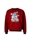 My First Easter Gel Look Print Adult Dark Sweatshirt-Sweatshirts-TooLoud-Deep-Red-Small-Davson Sales