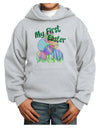 My First Easter Gel Look Print Youth Hoodie Pullover Sweatshirt-Youth Hoodie-TooLoud-Ash-XS-Davson Sales