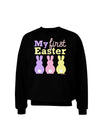 My First Easter - Three Bunnies Adult Dark Sweatshirt by TooLoud-Sweatshirts-TooLoud-Black-Small-Davson Sales