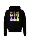 My First Easter - Three Bunnies Dark Hoodie Sweatshirt by TooLoud-Hoodie-TooLoud-Black-Small-Davson Sales