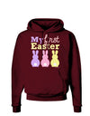 My First Easter - Three Bunnies Dark Hoodie Sweatshirt by TooLoud-Hoodie-TooLoud-Maroon-Small-Davson Sales