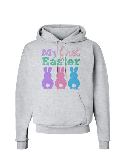 My First Easter - Three Bunnies Hoodie Sweatshirt by TooLoud-Hoodie-TooLoud-AshGray-Small-Davson Sales