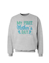 My First Mother's Day - Baby Feet - Blue Sweatshirt by TooLoud-Sweatshirts-TooLoud-AshGray-Small-Davson Sales