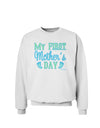 My First Mother's Day - Baby Feet - Blue Sweatshirt by TooLoud-Sweatshirts-TooLoud-White-Small-Davson Sales