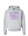 My First Mother's Day - Baby Feet - Pink Hoodie Sweatshirt by TooLoud-Hoodie-TooLoud-AshGray-Small-Davson Sales