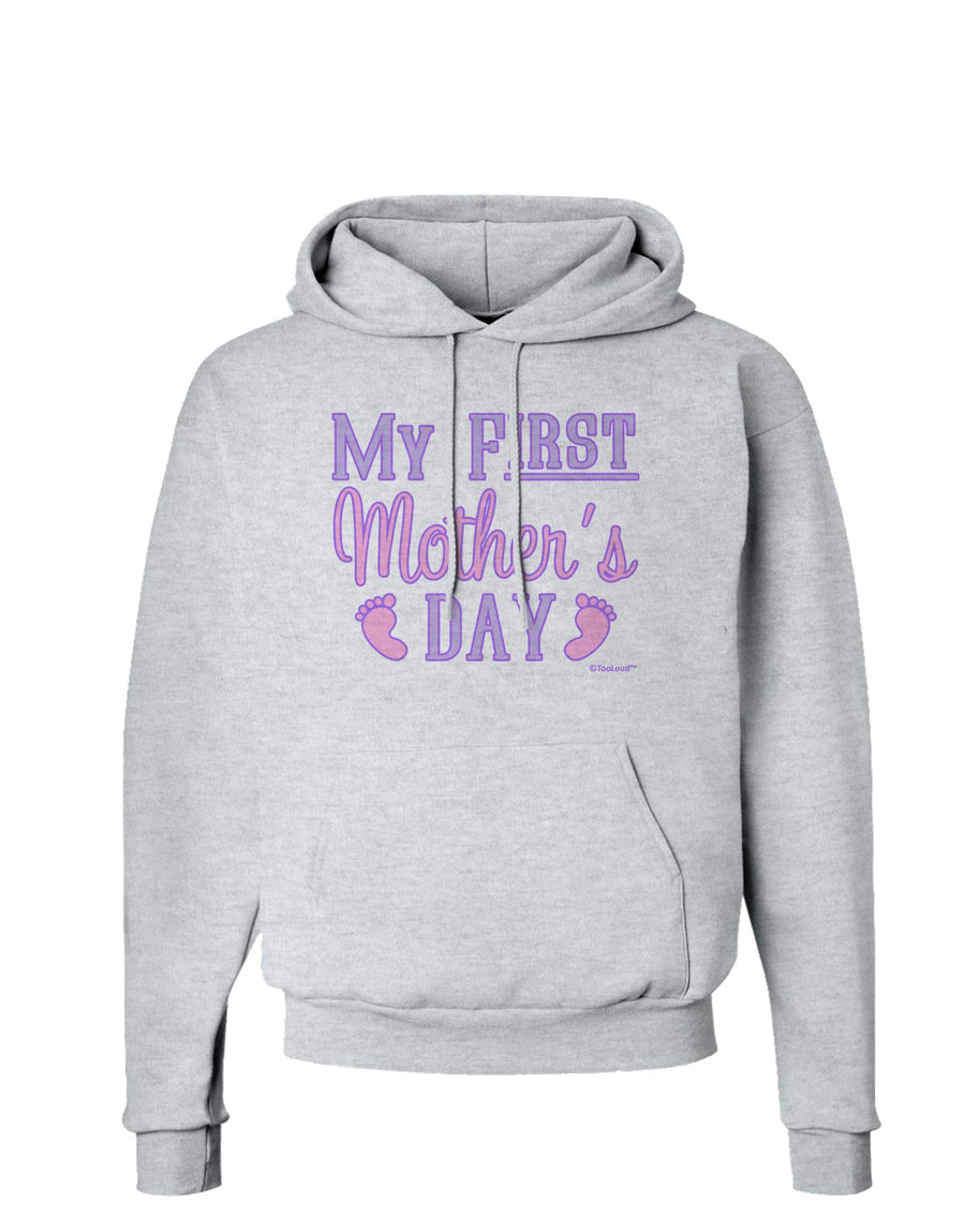 My First Mother's Day - Baby Feet - Pink Hoodie Sweatshirt by TooLoud-Hoodie-TooLoud-White-Small-Davson Sales