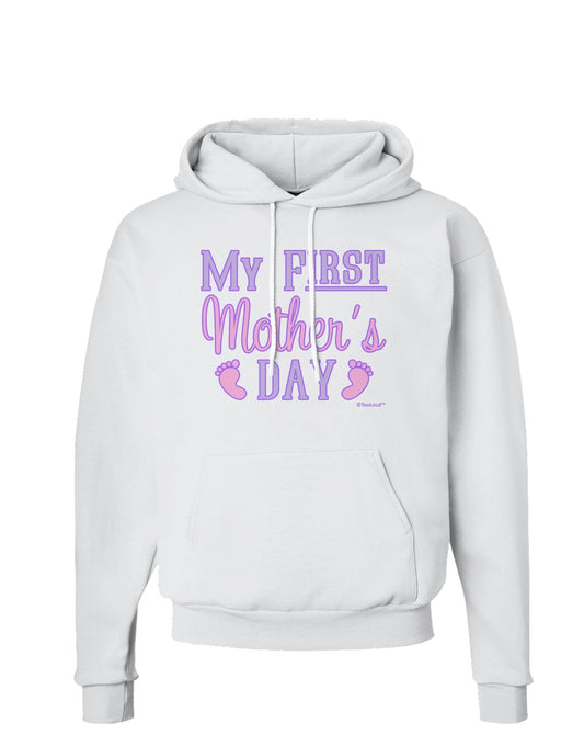 My First Mother's Day - Baby Feet - Pink Hoodie Sweatshirt by TooLoud-Hoodie-TooLoud-White-Small-Davson Sales