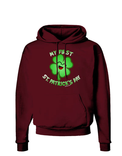 My First St. Patrick's Day Dark Hoodie Sweatshirt-Hoodie-TooLoud-Maroon-Small-Davson Sales