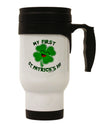 My First St. Patrick's Day Stainless Steel 14oz Travel Mug-Travel Mugs-TooLoud-White-Davson Sales