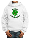 My First St. Patrick's Day Youth Hoodie Pullover Sweatshirt-Youth Hoodie-TooLoud-White-XS-Davson Sales