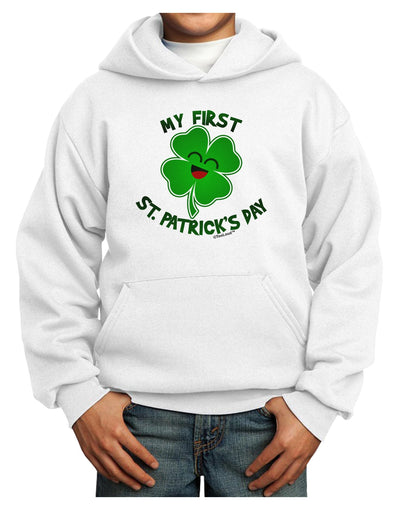 My First St. Patrick's Day Youth Hoodie Pullover Sweatshirt-Youth Hoodie-TooLoud-White-XS-Davson Sales