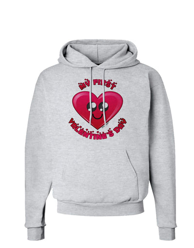 My First Valentine's Day Hoodie Sweatshirt-Hoodie-TooLoud-AshGray-Small-Davson Sales