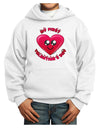 My First Valentine's Day Youth Hoodie Pullover Sweatshirt-Youth Hoodie-TooLoud-White-XS-Davson Sales