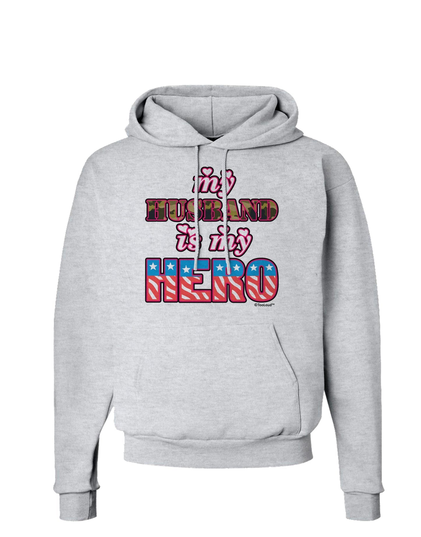 My Husband is My Hero - Armed Forces Hoodie Sweatshirt by TooLoud-Hoodie-TooLoud-AshGray-Small-Davson Sales