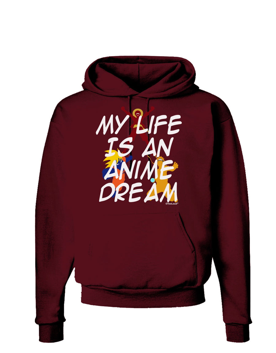 My Life Is An Anime Dream Dark Hoodie Sweatshirt by TooLoud-Hoodie-TooLoud-Black-Small-Davson Sales