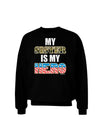 My Sister is My Hero - Armed Forces Adult Dark Sweatshirt by TooLoud-Sweatshirts-TooLoud-Black-Small-Davson Sales