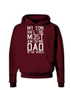 My Son Has the Most Awesome Dad in the World Dark Hoodie Sweatshirt-Hoodie-TooLoud-Maroon-Small-Davson Sales