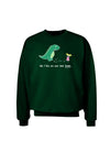 My T-Rex Ate Your Stick Family - Color Adult Dark Sweatshirt by TooLoud-Sweatshirts-TooLoud-Deep-Forest-Green-Small-Davson Sales