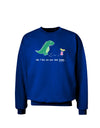 My T-Rex Ate Your Stick Family - Color Adult Dark Sweatshirt by TooLoud-Sweatshirts-TooLoud-Deep-Royal-Blue-Small-Davson Sales