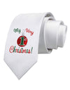 My Very 1st Christmas Printed White Necktie