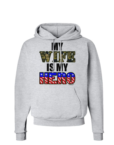 My Wife is My Hero - Armed Forces Hoodie Sweatshirt by TooLoud-Hoodie-TooLoud-AshGray-Small-Davson Sales