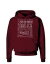 Namaste Rectangle Dark Hoodie Sweatshirt-Hoodie-TooLoud-Maroon-Small-Davson Sales