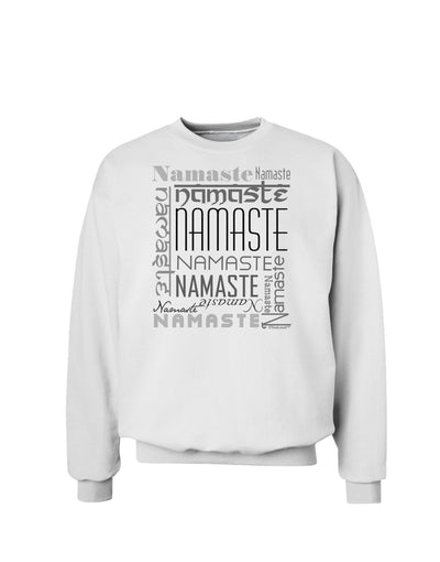 Namaste Rectangle Sweatshirt-Sweatshirts-TooLoud-White-Small-Davson Sales