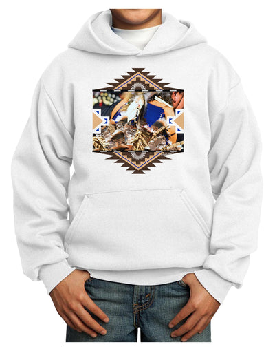 Native American Dancer 1 Youth Hoodie Pullover Sweatshirt-Youth Hoodie-TooLoud-White-XS-Davson Sales