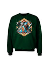 Native American Dancer 2 Adult Dark Sweatshirt-Sweatshirts-TooLoud-Deep-Forest-Green-Small-Davson Sales