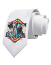 Native American Dancer 2 Printed White Necktie