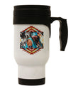 Native American Dancer 2 Stainless Steel 14oz Travel Mug-Travel Mugs-TooLoud-White-Davson Sales