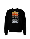 Natural Mustache Rainbow Adult Dark Sweatshirt-Sweatshirts-TooLoud-Black-Small-Davson Sales