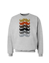 Natural Mustache Rainbow Sweatshirt-Sweatshirts-TooLoud-AshGray-Small-Davson Sales