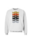 Natural Mustache Rainbow Sweatshirt-Sweatshirts-TooLoud-White-Small-Davson Sales