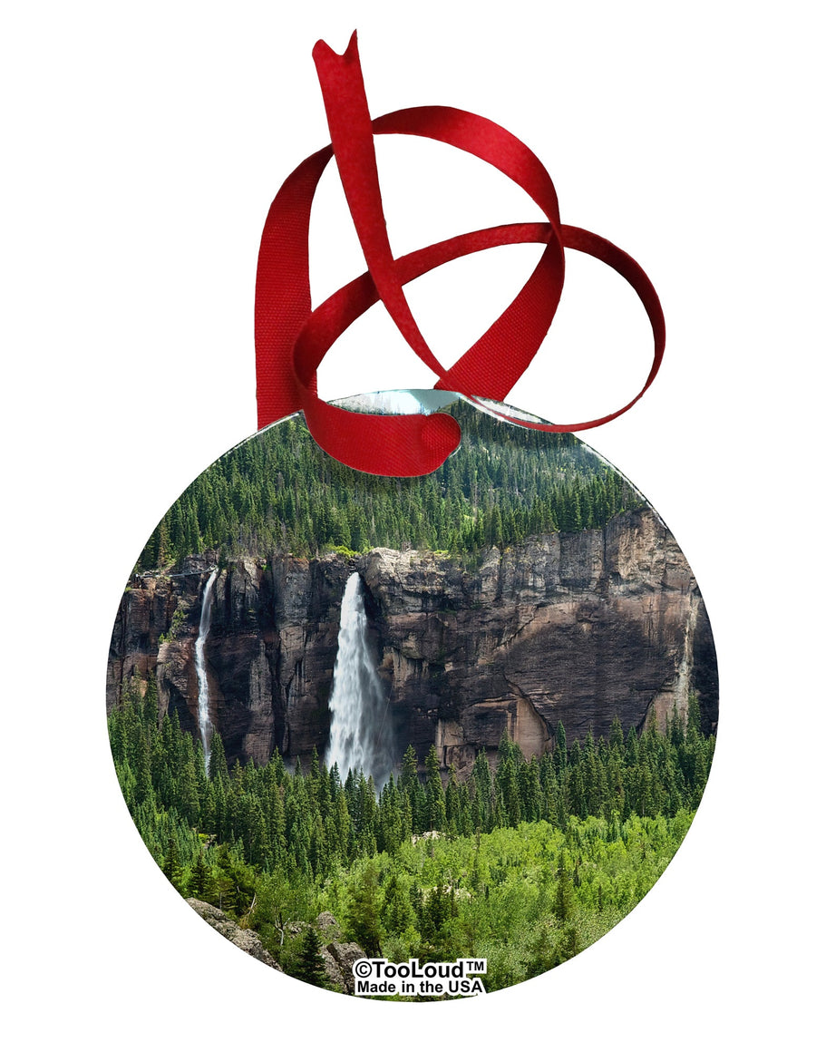 Nature Beauty - Cliffs Circular Metal Ornament All Over Print by TooLoud-Ornament-TooLoud-White-Davson Sales