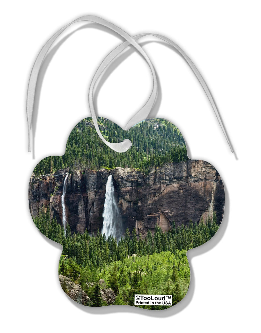 Nature Beauty - Cliffs Paw Print Shaped Ornament All Over Print by TooLoud-Ornament-TooLoud-White-Davson Sales