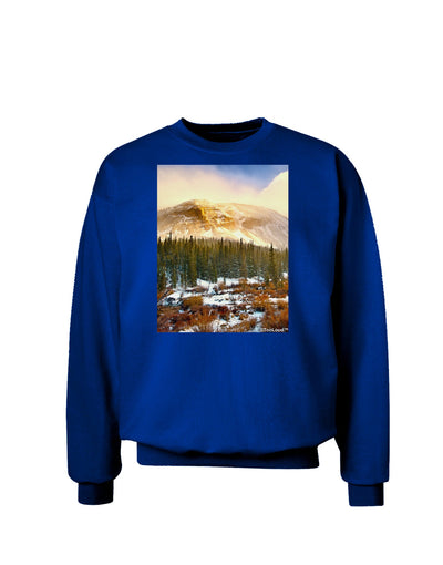 Nature Photography - Mountain Glow Adult Dark Sweatshirt by-Sweatshirts-TooLoud-Deep-Royal-Blue-Small-Davson Sales