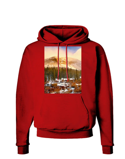 Nature Photography - Mountain Glow Dark Hoodie Sweatshirt by-Hoodie-TooLoud-Red-Small-Davson Sales