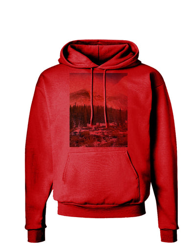 Nature Photography - Mountain Glow Hoodie Sweatshirt by-Hoodie-TooLoud-Red-Small-Davson Sales