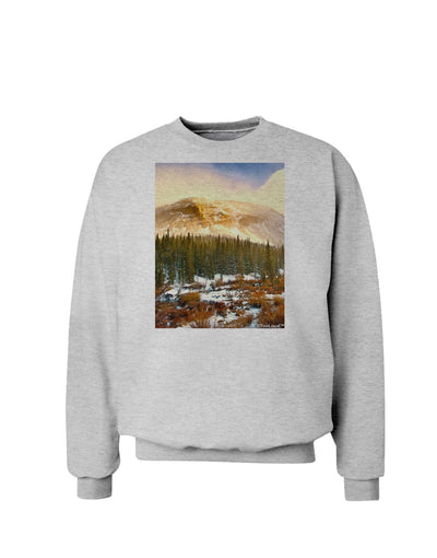 Nature Photography - Mountain Glow Sweatshirt by-Sweatshirts-TooLoud-AshGray-Small-Davson Sales