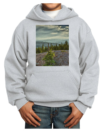 Nature Photography - Pine Kingdom Youth Hoodie Pullover Sweatshirt by-Youth Hoodie-TooLoud-Ash-XS-Davson Sales