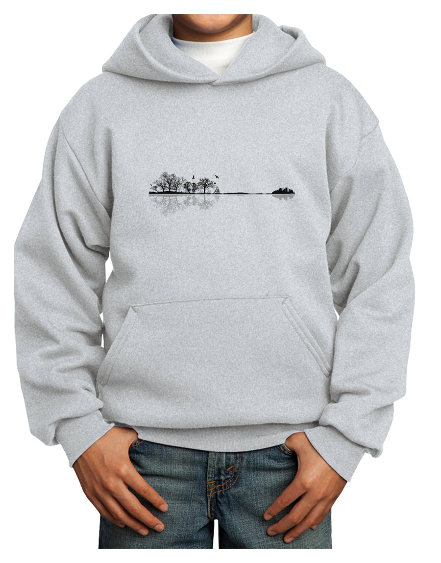 Nature's Harmony Guitar Youth Hoodie Pullover Sweatshirt by TooLoud-Youth Hoodie-TooLoud-White-XS-Davson Sales