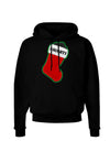 Naughty Coal Cute Christmas Stocking Dark Hoodie Sweatshirt-Hoodie-TooLoud-Black-Small-Davson Sales