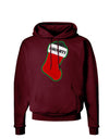 Naughty Coal Cute Christmas Stocking Dark Hoodie Sweatshirt-Hoodie-TooLoud-Maroon-Small-Davson Sales