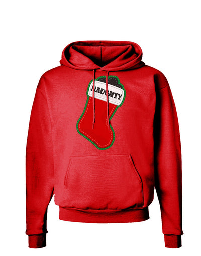 Naughty Coal Cute Christmas Stocking Dark Hoodie Sweatshirt-Hoodie-TooLoud-Red-Small-Davson Sales