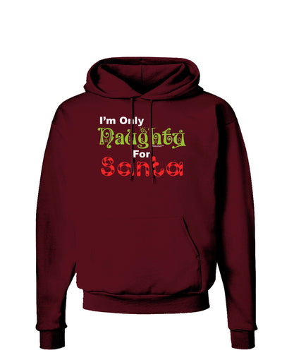 Naughty For Santa Dark Hoodie Sweatshirt-Hoodie-TooLoud-Maroon-Small-Davson Sales