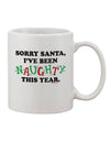 Naughty No More: Exquisite 11 oz Printed Coffee Mug - TooLoud-11 OZ Coffee Mug-TooLoud-White-Davson Sales