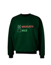 Naughty or Nice Christmas - Naughty Adult Dark Sweatshirt-Sweatshirts-TooLoud-Deep-Forest-Green-Small-Davson Sales