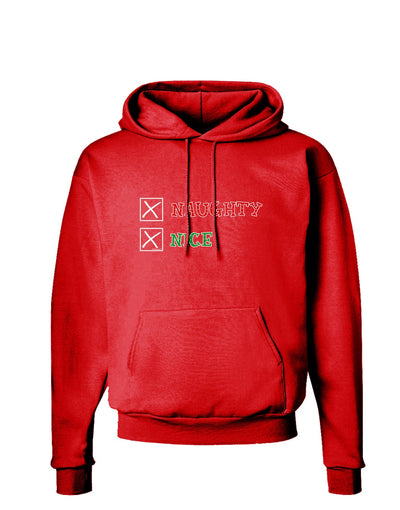 Naughty or Nice Christmas - Naughty and Nice Dark Hoodie Sweatshirt-Hoodie-TooLoud-Red-Small-Davson Sales