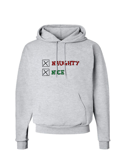 Naughty or Nice Christmas - Naughty and Nice Hoodie Sweatshirt-Hoodie-TooLoud-AshGray-Small-Davson Sales